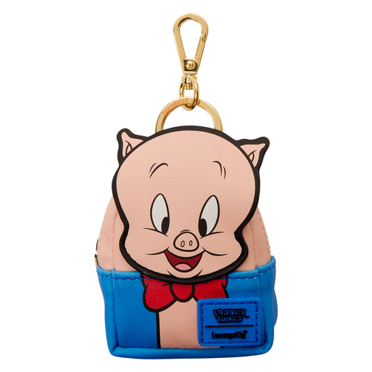 Loungefly Warner Bros. Looney Tunes Porky Pig Mini Backpack Keychain Charm