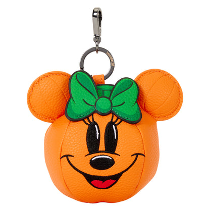 Minnie Mouse Pumpkin Figural Keychain Charm