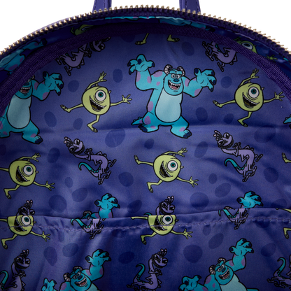 Disney Pixar Monsters Inc. Lenticular & Plush Triple Pocket Mini Backpack DEFECTIVES