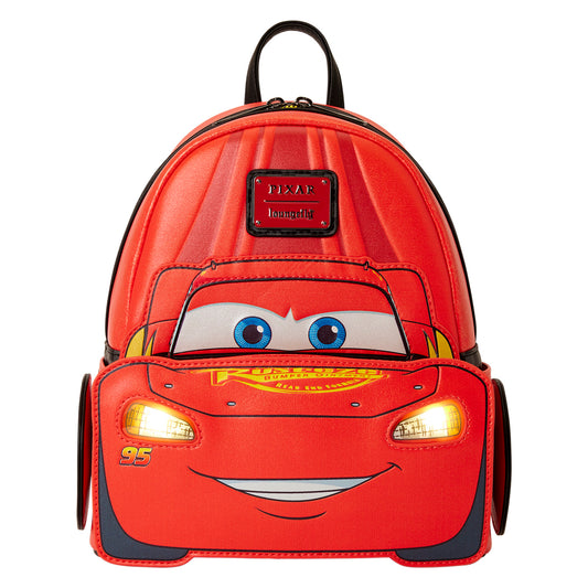 Disney Pixar Cars 20th Anniversary Lightning McQueen Shimmer Light-Up Mini Backpack
