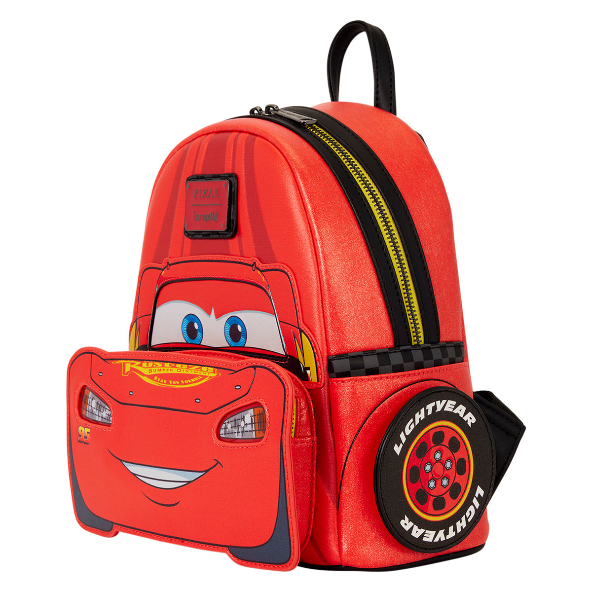 Disney Pixar Cars 20th Anniversary Lightning McQueen Shimmer Light-Up Mini Backpack