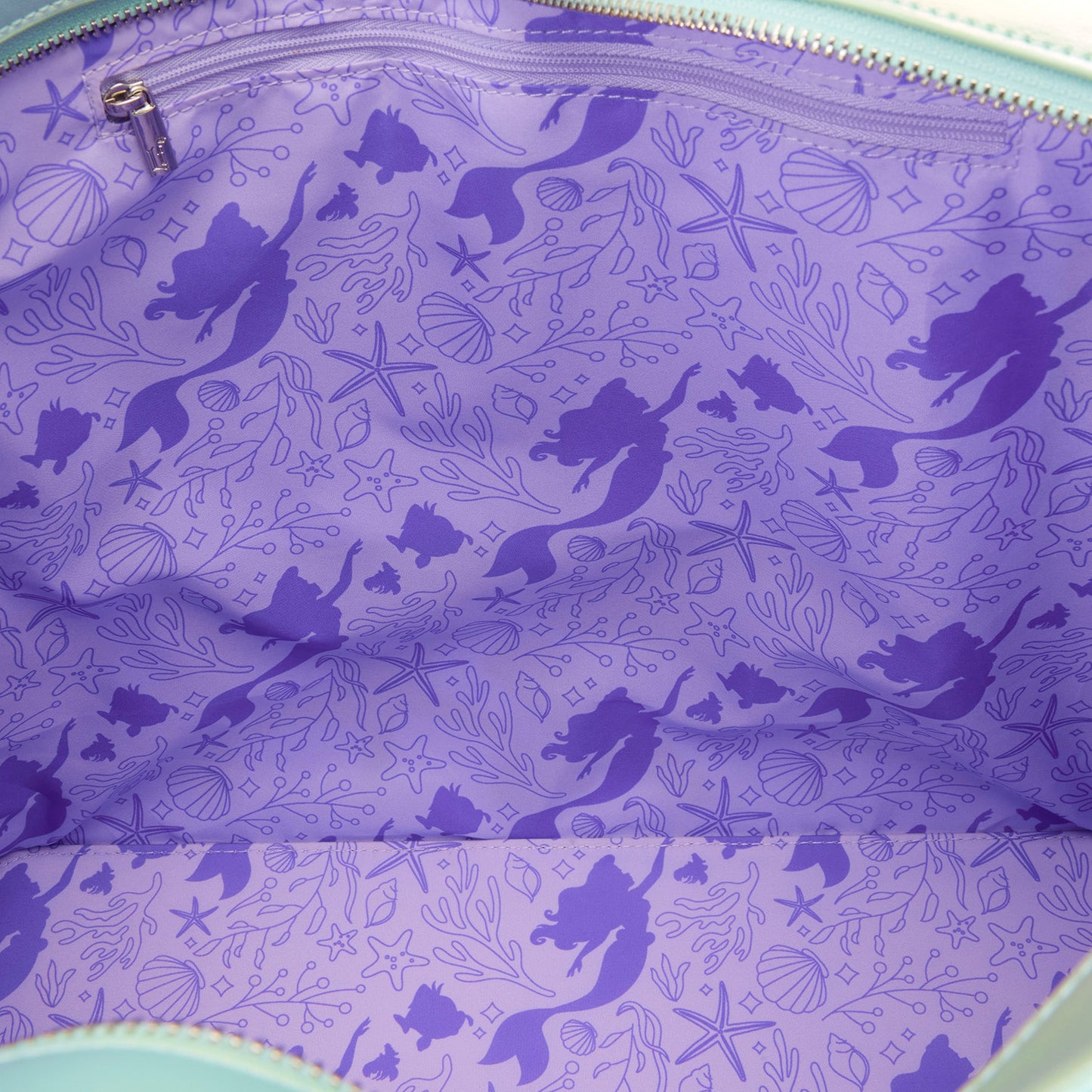 The Little Mermaid Ariel, Flounder, & Sebastian Tote Bag with Coin Bag
