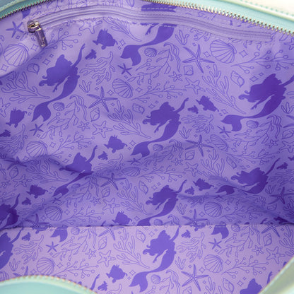 The Little Mermaid Ariel, Flounder, & Sebastian Tote Bag with Coin Bag