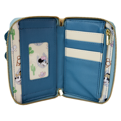 Western Mickey & Minnie Zip Around Wallet