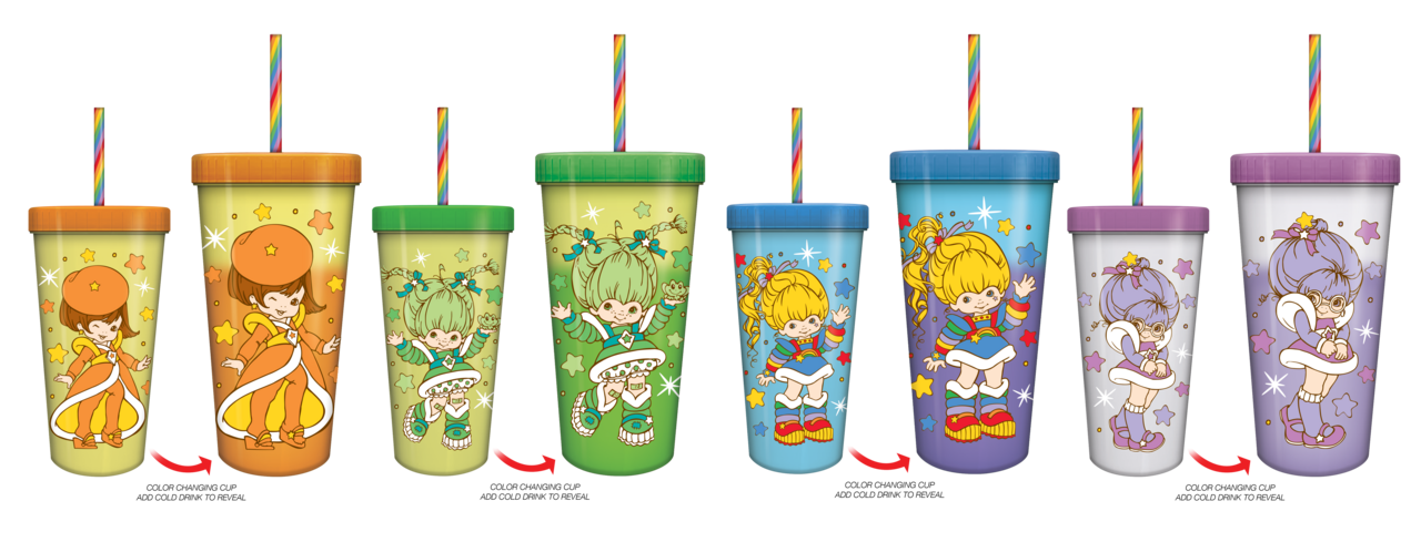 Rainbow Brite Color Kids 24oz 4pk Color Change Tumbler Set