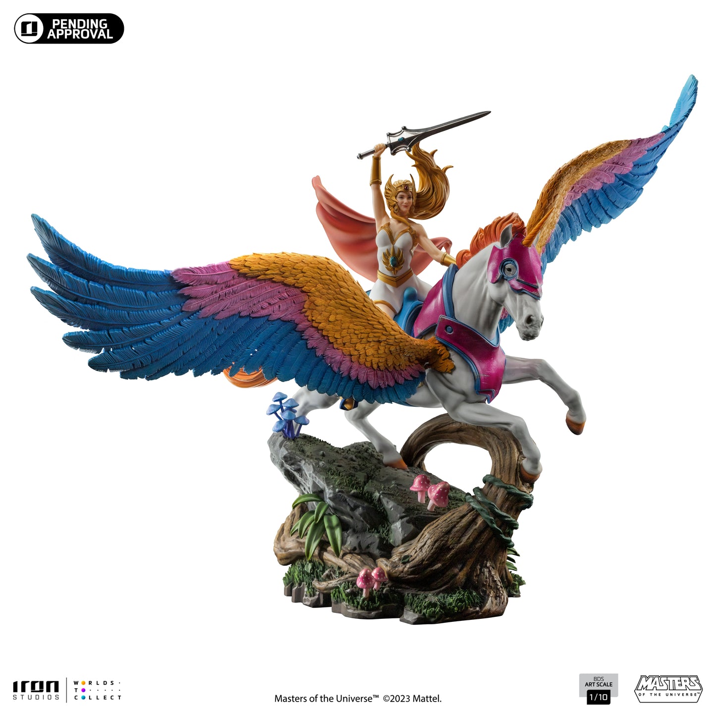 SHE-RA AND SWIFT WIND DELUXE - MASTERS OF THE UNIVERSE - ART SCALE 1/10